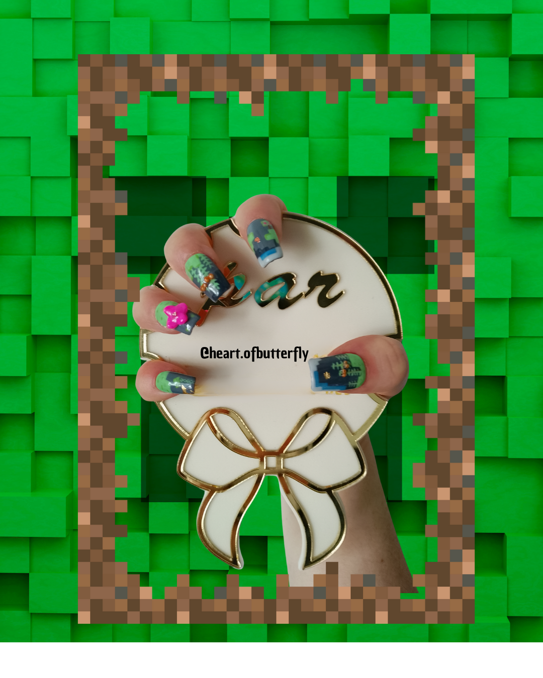 🟩 Lush Cave Nails – Version Minecraft 💅