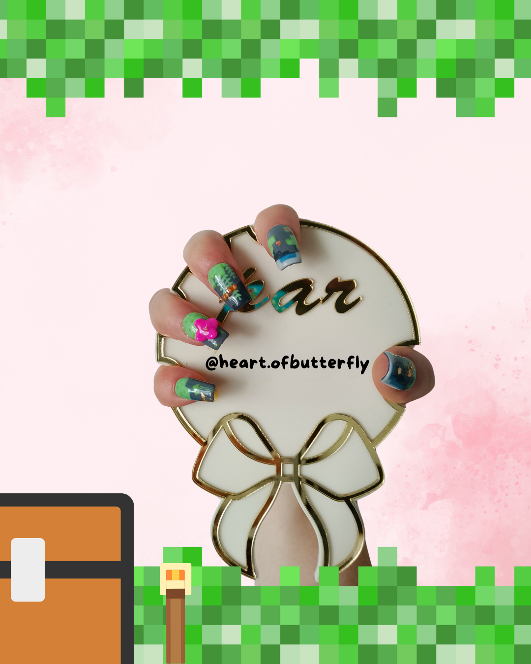 🟩 Lush Cave Nails – Version Minecraft 💅